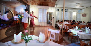 Gala dinner set up and dance show for event in Laos