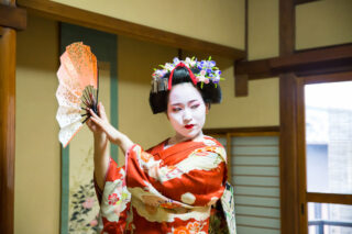 Meiko show at the event in Kyoto