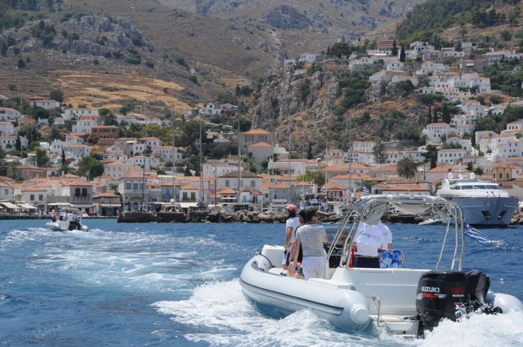 Boat on the Saronic Gulf