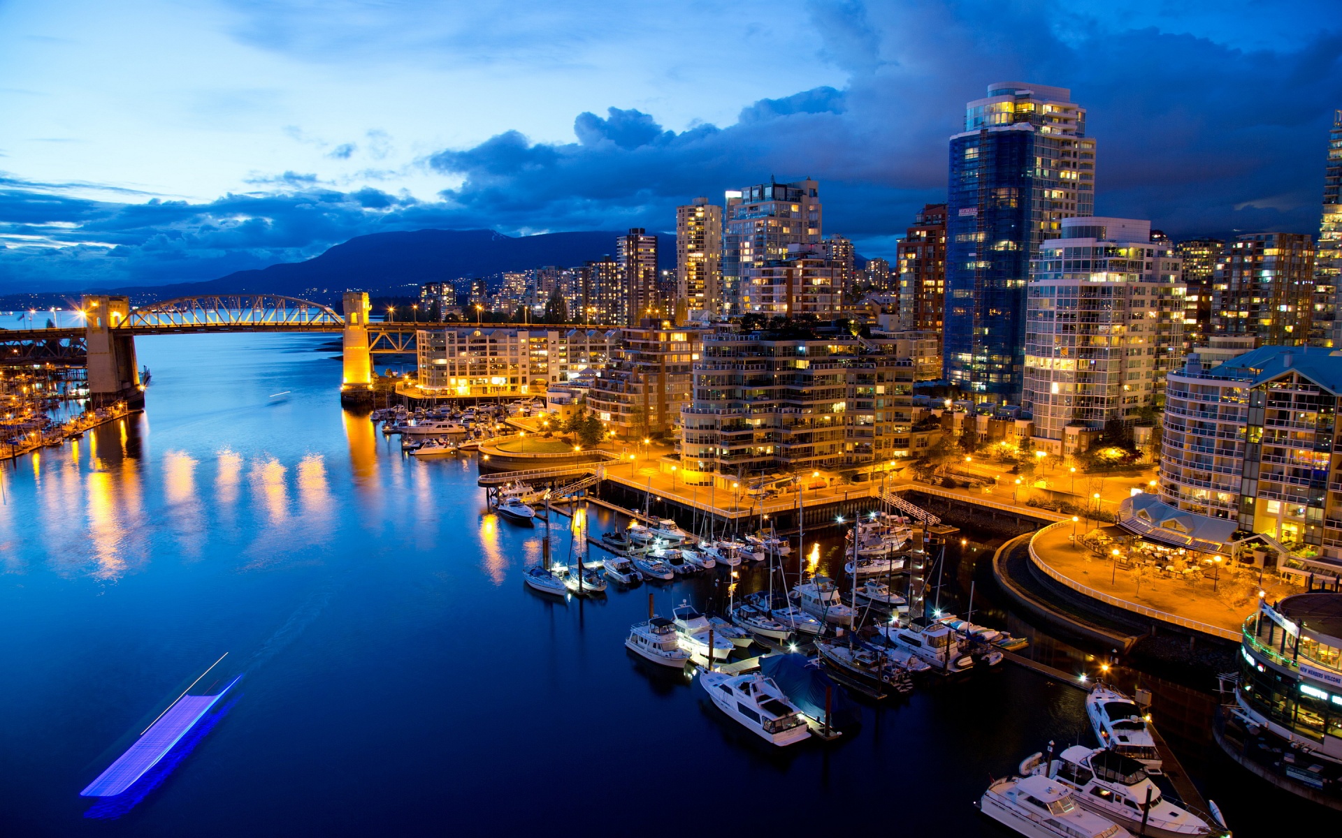 vancouver at night