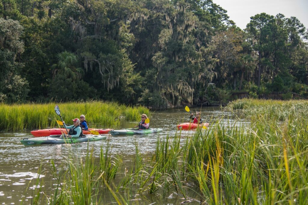 Kayaking in Palmetto Bluff