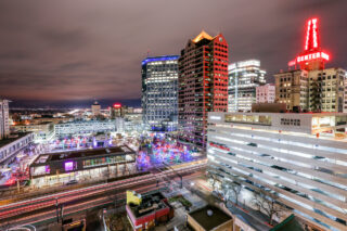 Salt Lake City at night