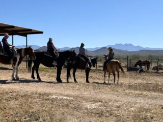 People on horseback