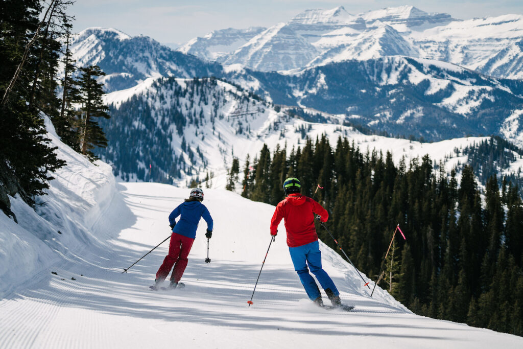 Skiing at Brighton Ski Resort