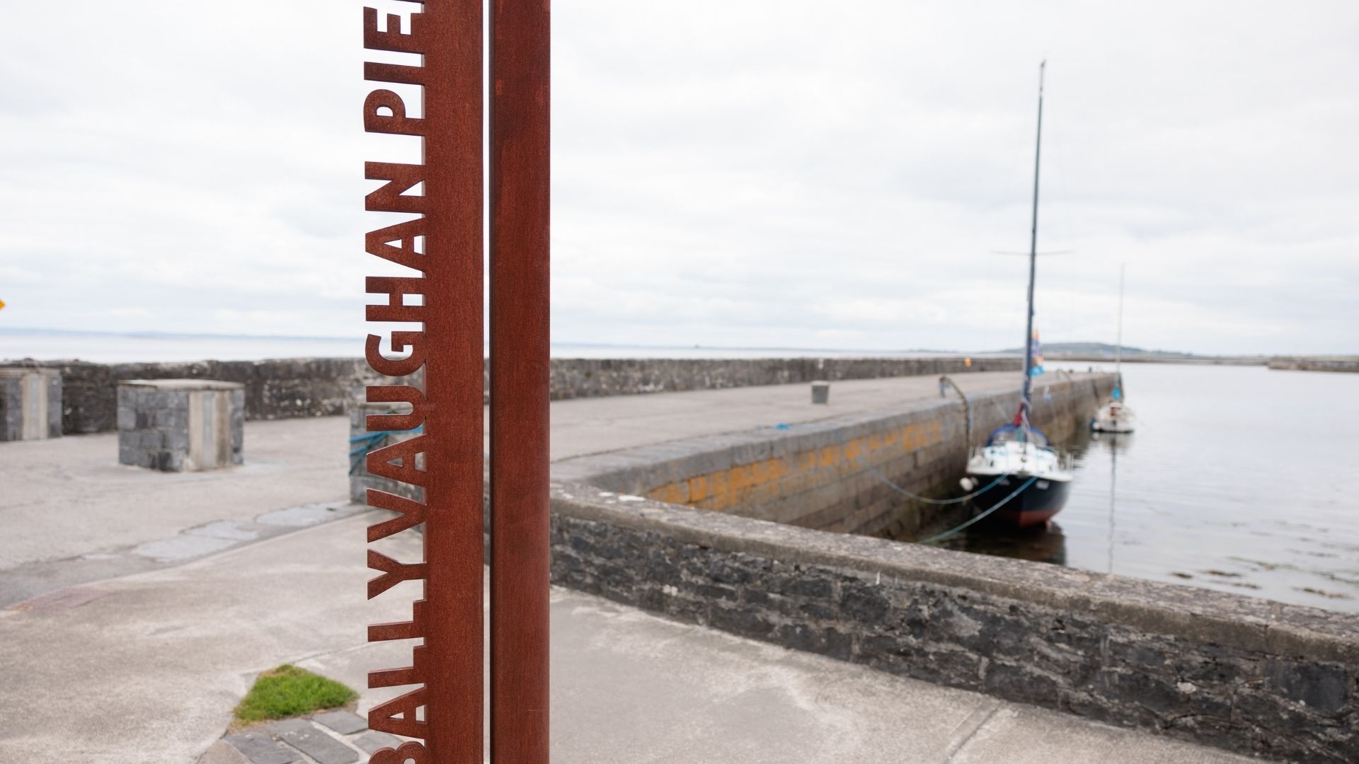 Sign and water