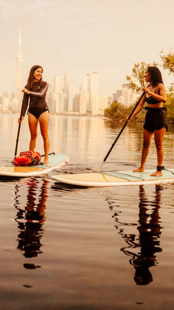 Paddle boarding
