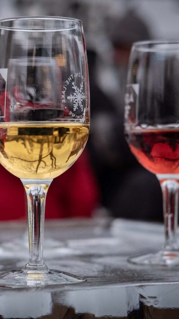 Ice wine tasting