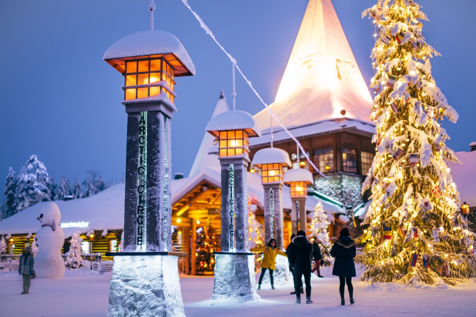 Lapland in snow
