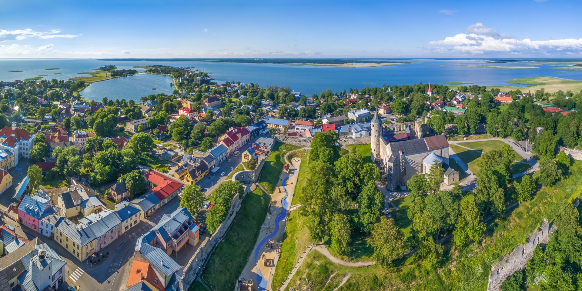 Aerial view of city