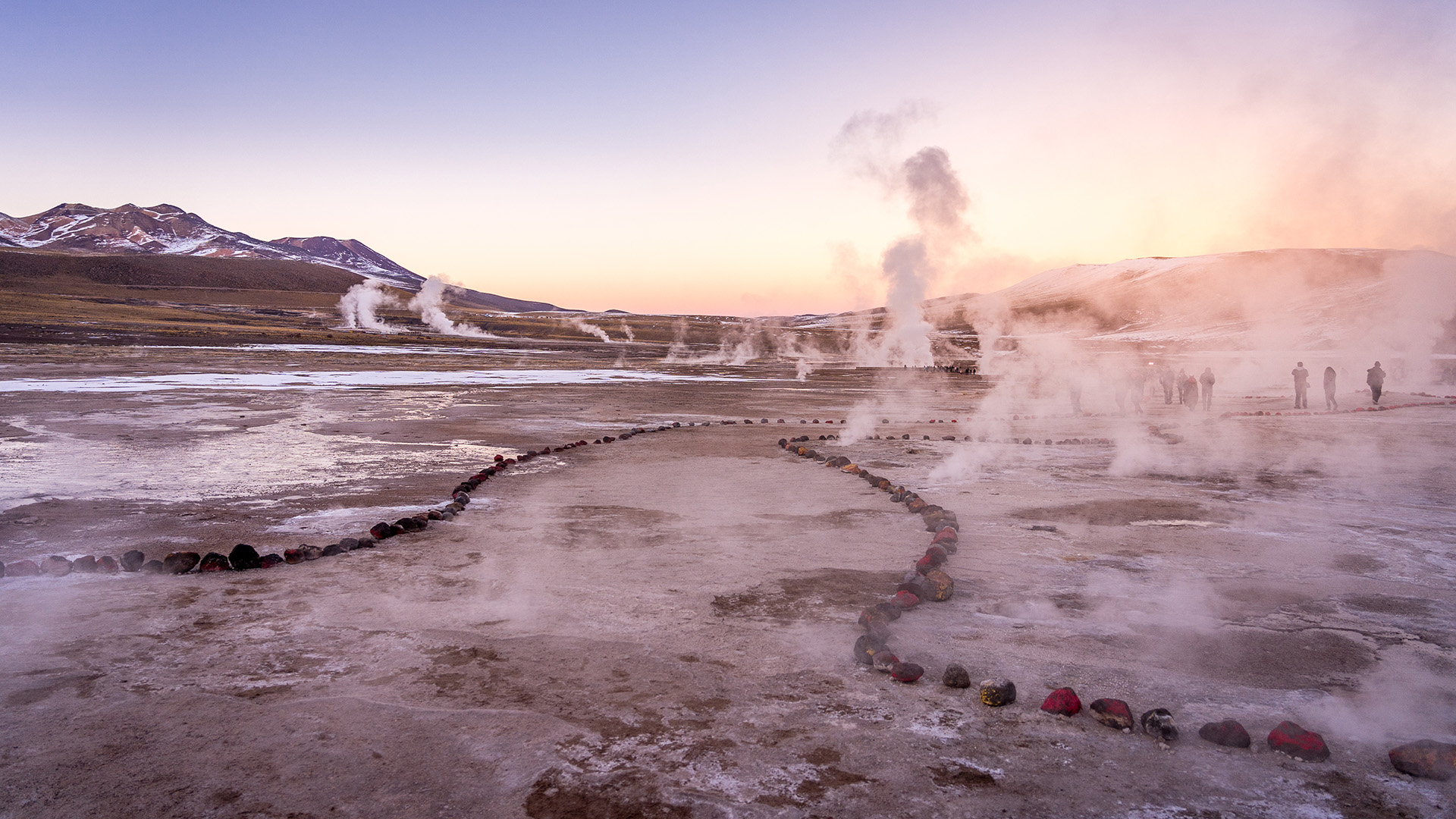 Sunrise at Geyser El Tatio