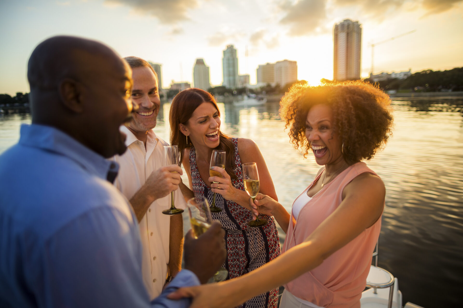 Sunset by Boat