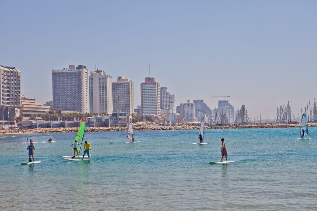 People surfing