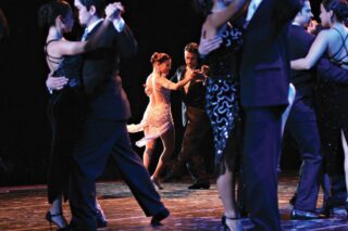 People dancing the tango