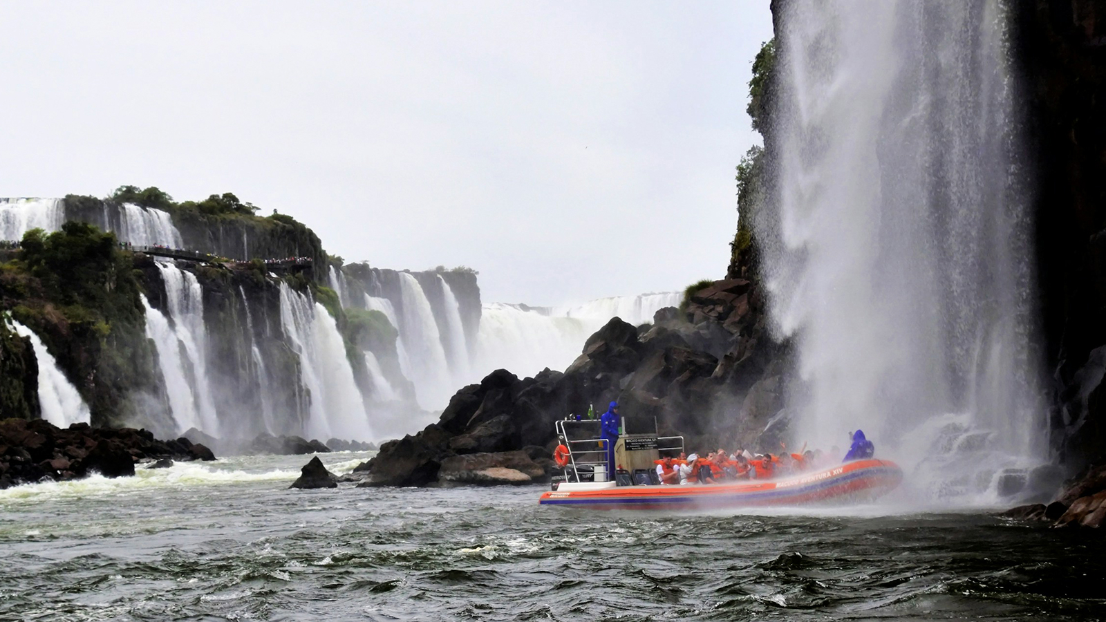Waterfall in Iguassu Falls, Brazil