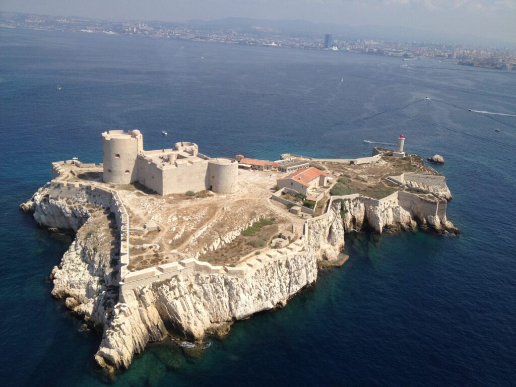 Aerial of Château d'If Island