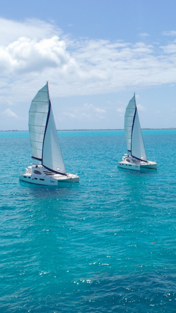 two sail boats