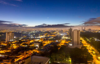 City View at dusk