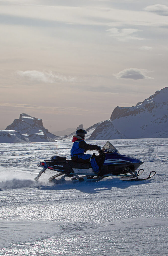 Snowmobiling